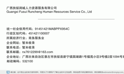 广西扶绥润城人力资源服务